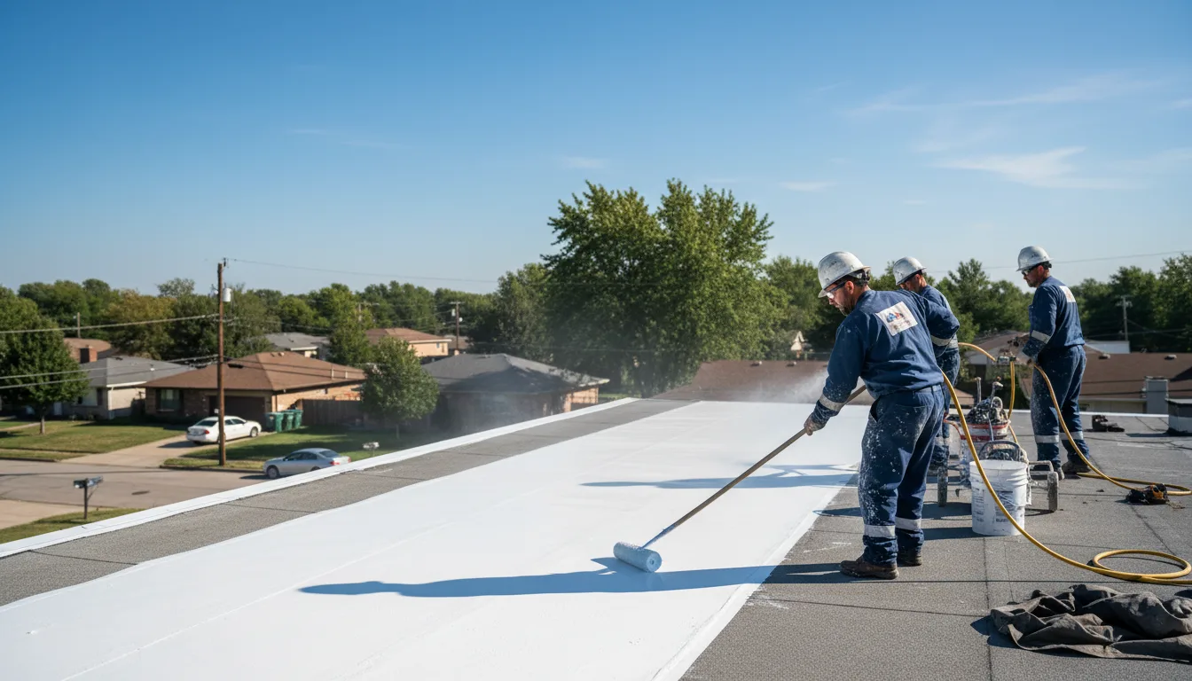 Commercial roof coating in Apple Valley, CA near me